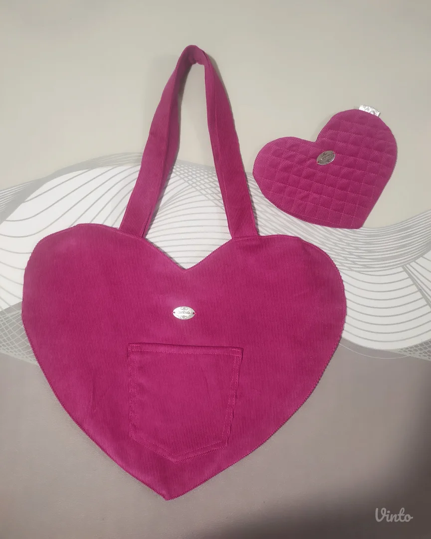 Torba u obliku srca i novčanik