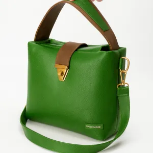 Zeleno-braon nova tašna