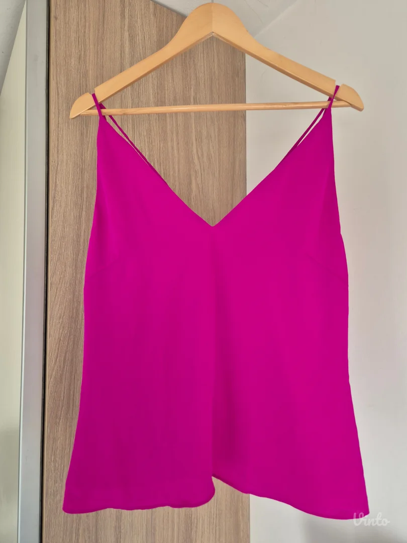 H&M Gold Collection Magenta Top