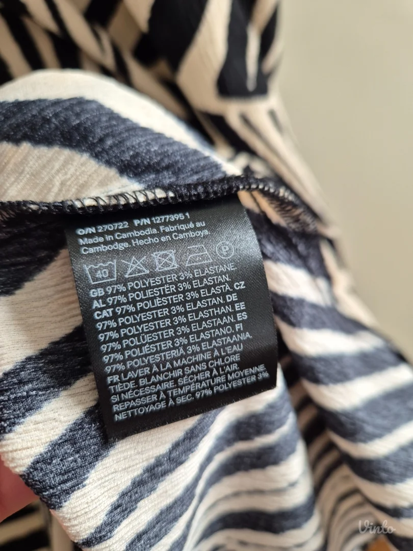 H&M zebra haljina | L