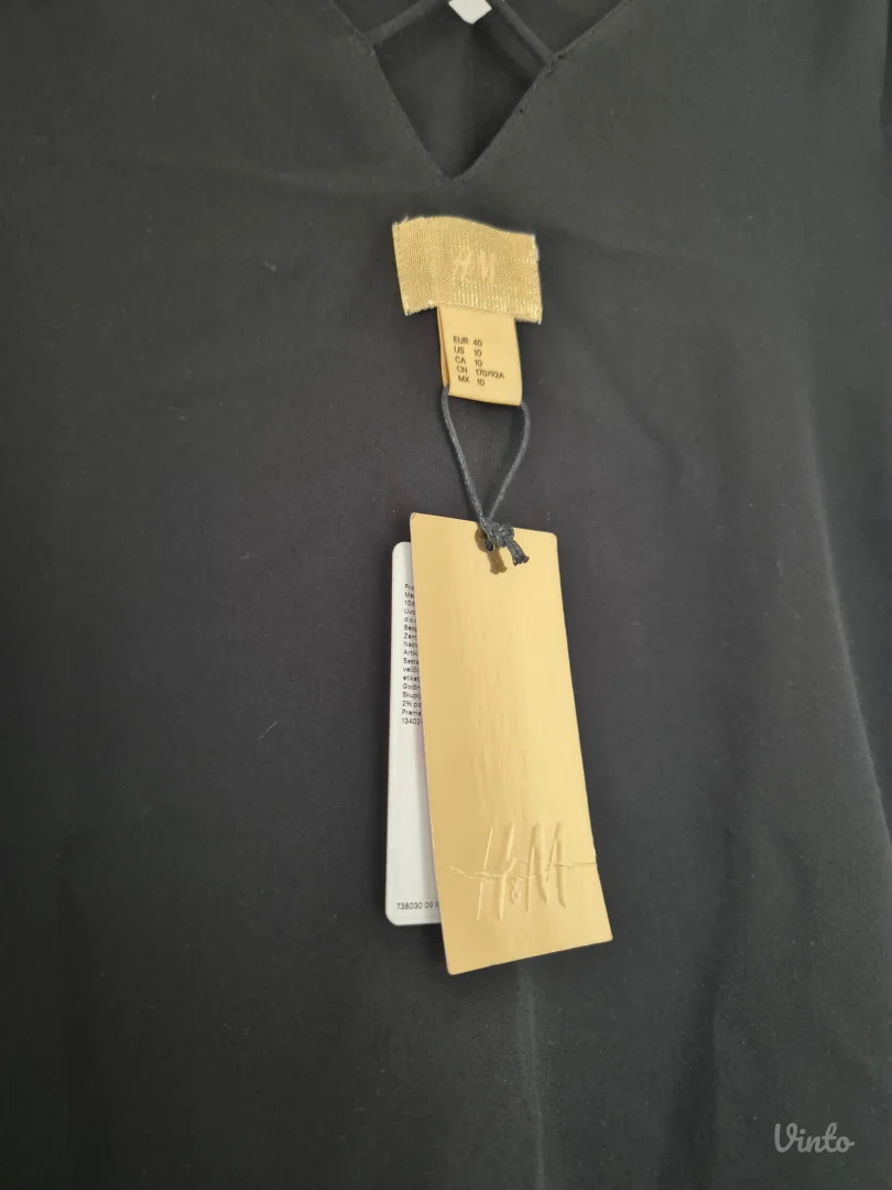 H&M Gold Collection Crni Top