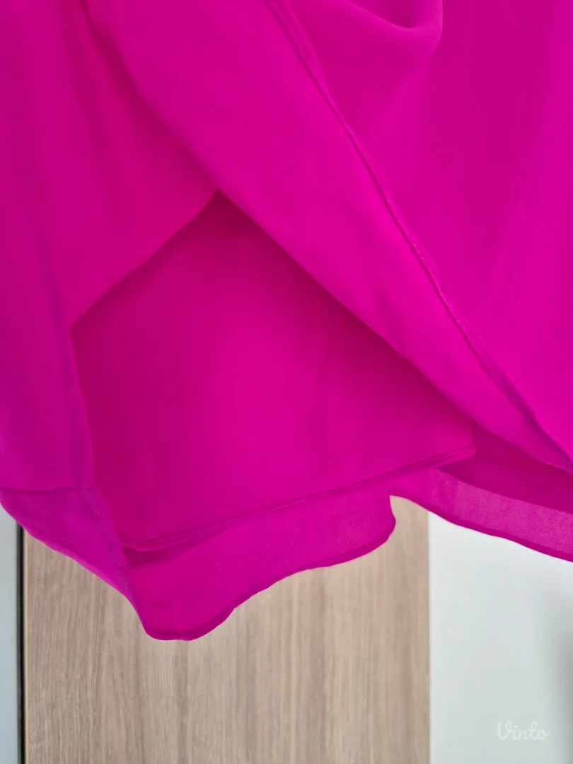 H&M Gold Collection Magenta Top