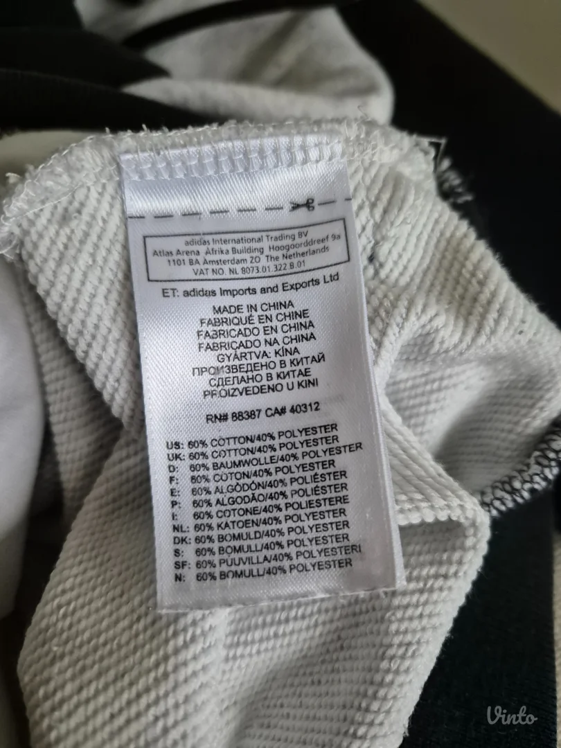 adidas raglan duks | M