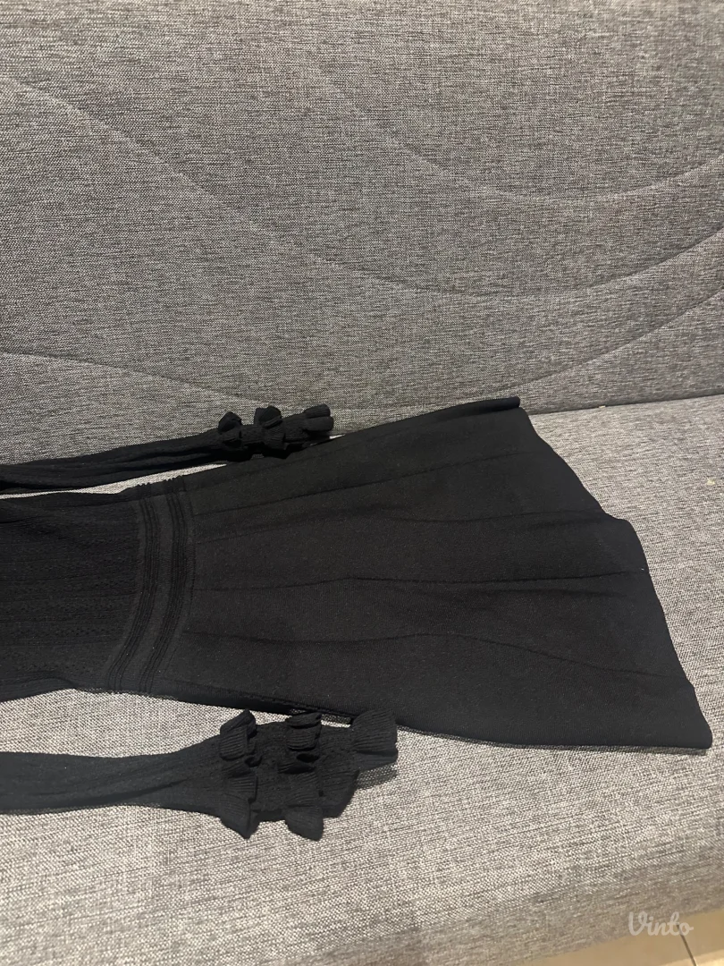 Crna haljina providna gore