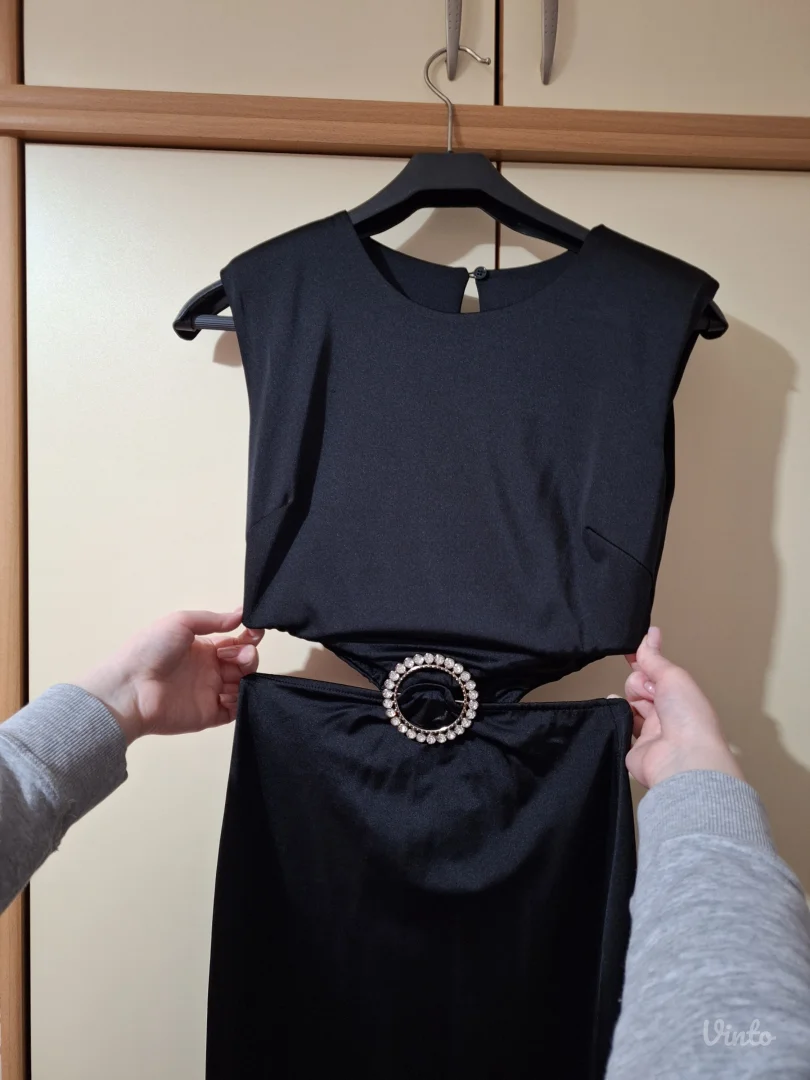 Crna zenska svecana haljina