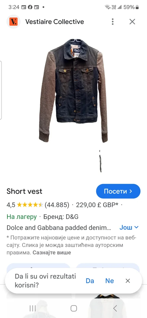 Dolce & Gabbana teksas jakna