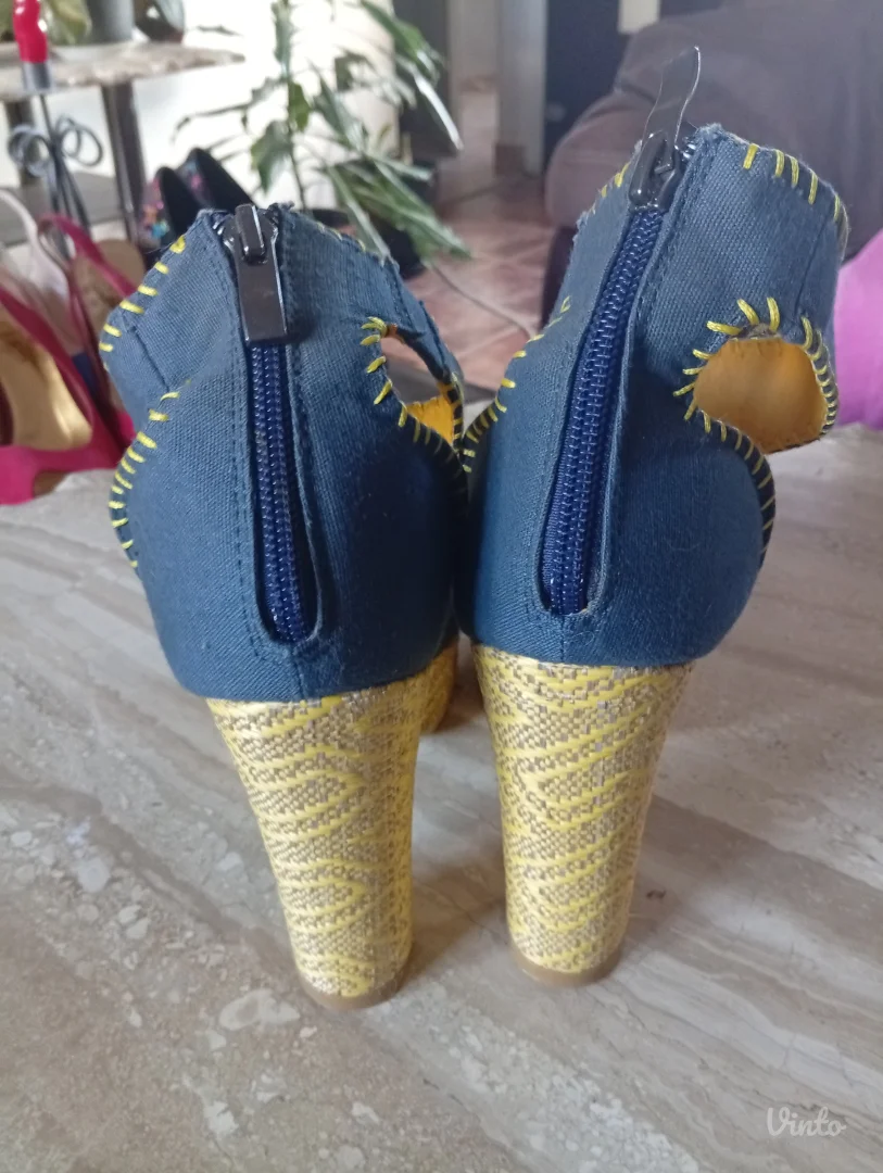 Ed Hardy "Cindy" zenske cipele platforme, Y2K Stil