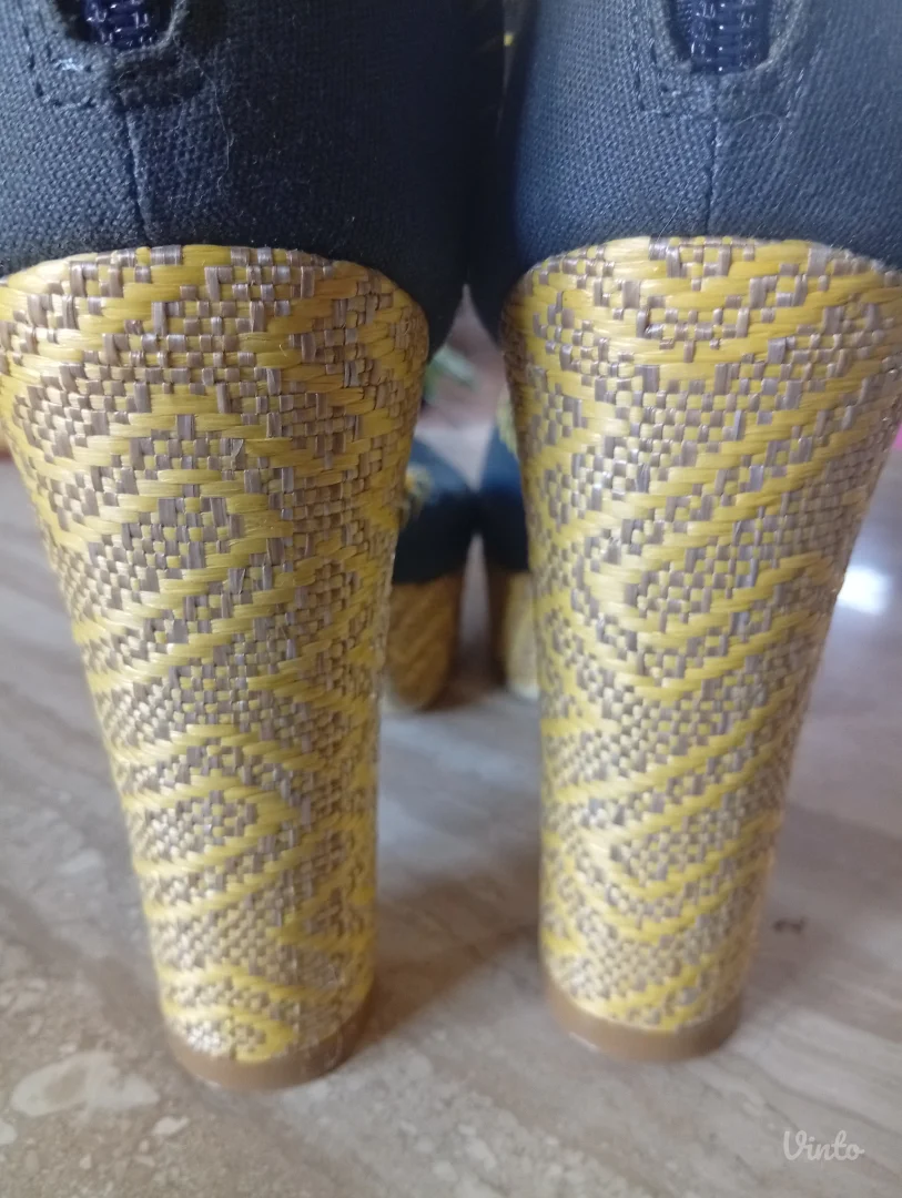 Ed Hardy "Cindy" zenske cipele platforme, Y2K Stil