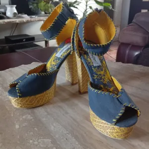 Ed Hardy "Cindy" zenske cipele platforme, Y2K Stil