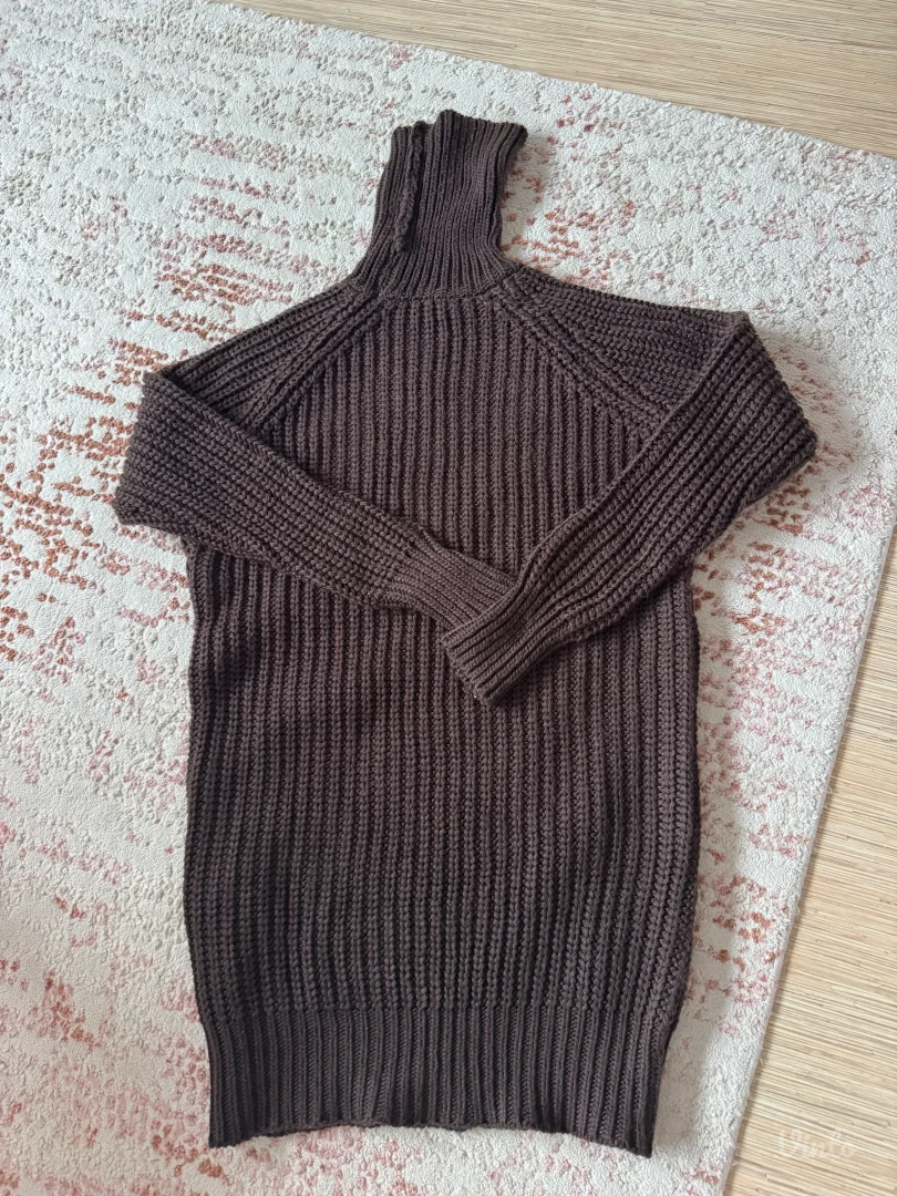 Braon dzemper haljina