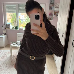 Braon dzemper haljina