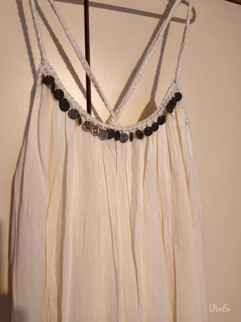 Zara bež letnja haljina