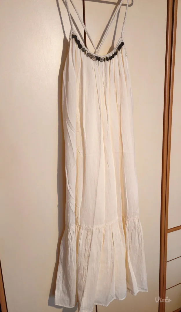 Zara bež letnja haljina