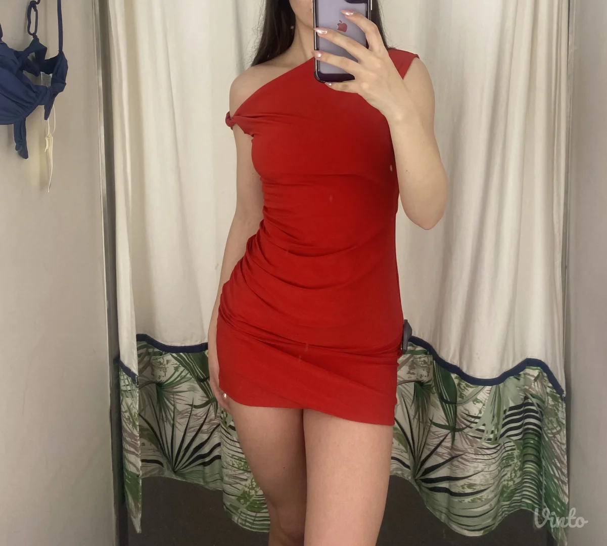 Crvena haljina pull&bear