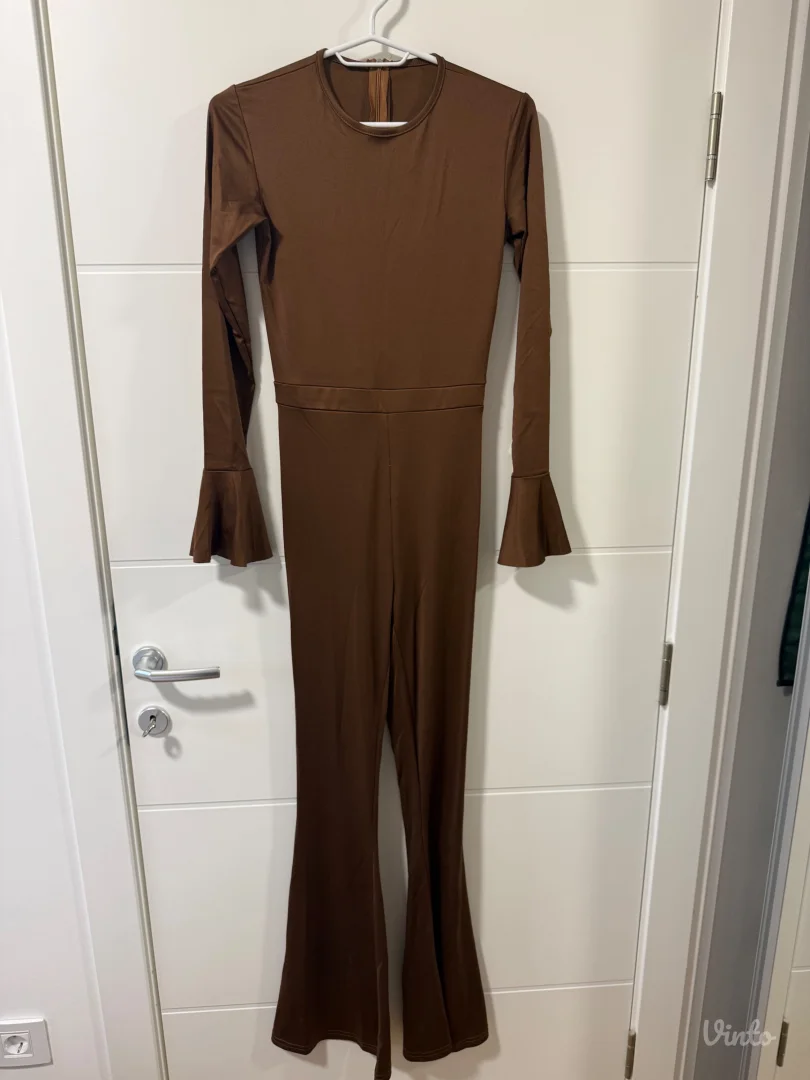 Dugacki elegantni braon kombinezon