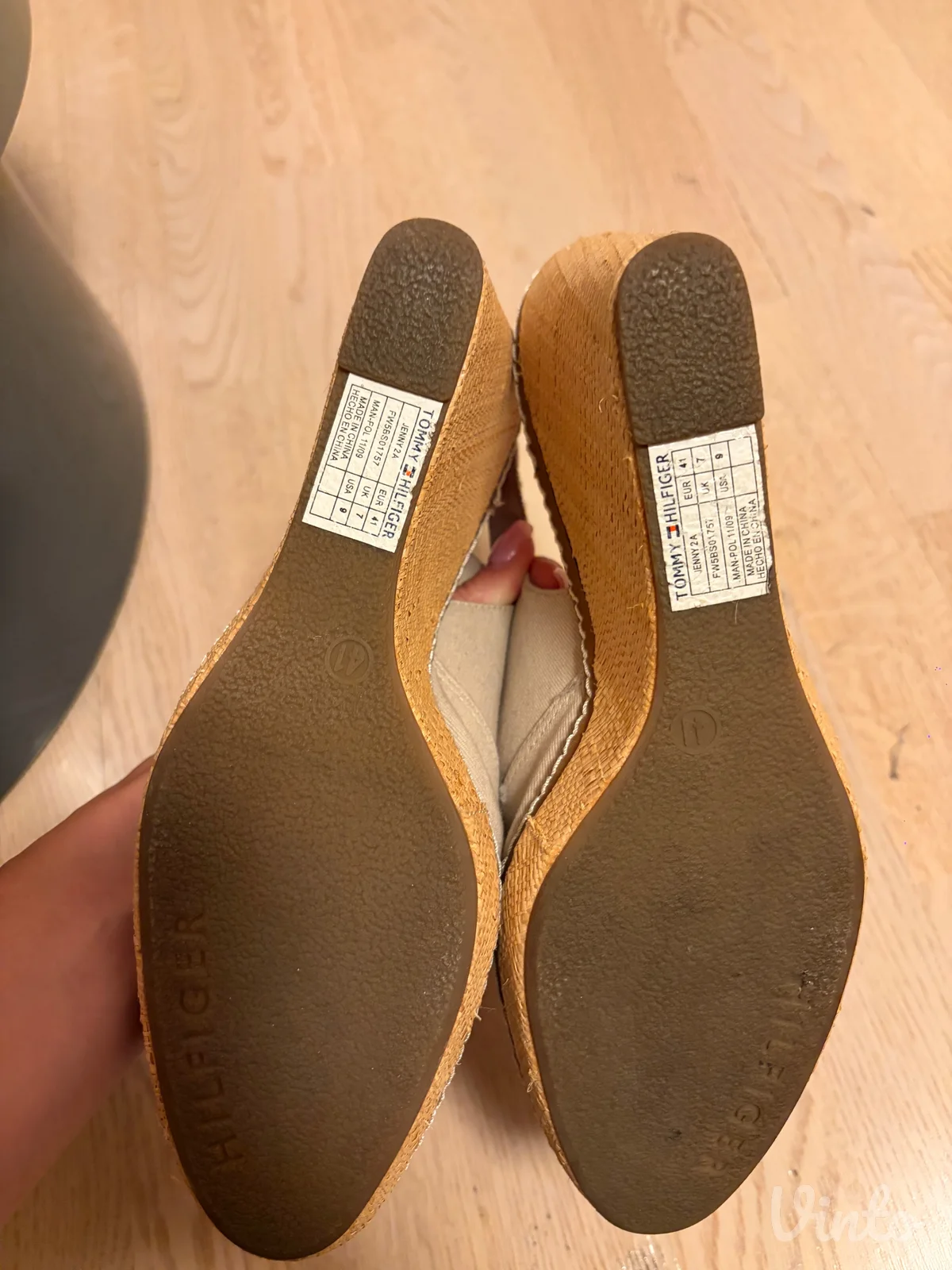 Tommy Hilfiger espadrile na štiklu