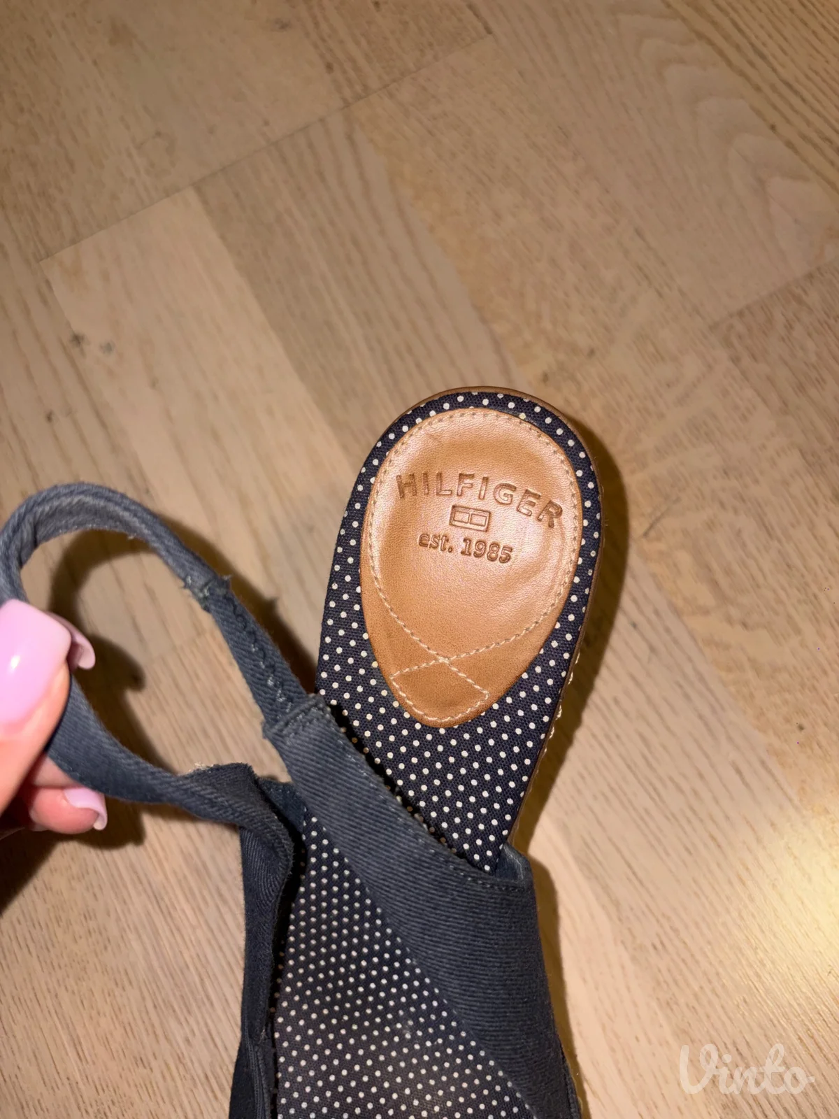 Tommy Hilfiger espadrile na štiklu