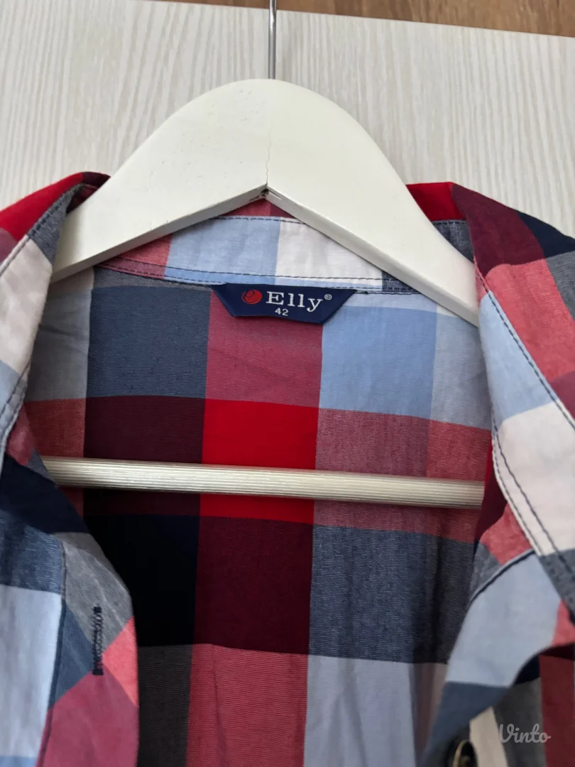 Karirana haljina kosulja