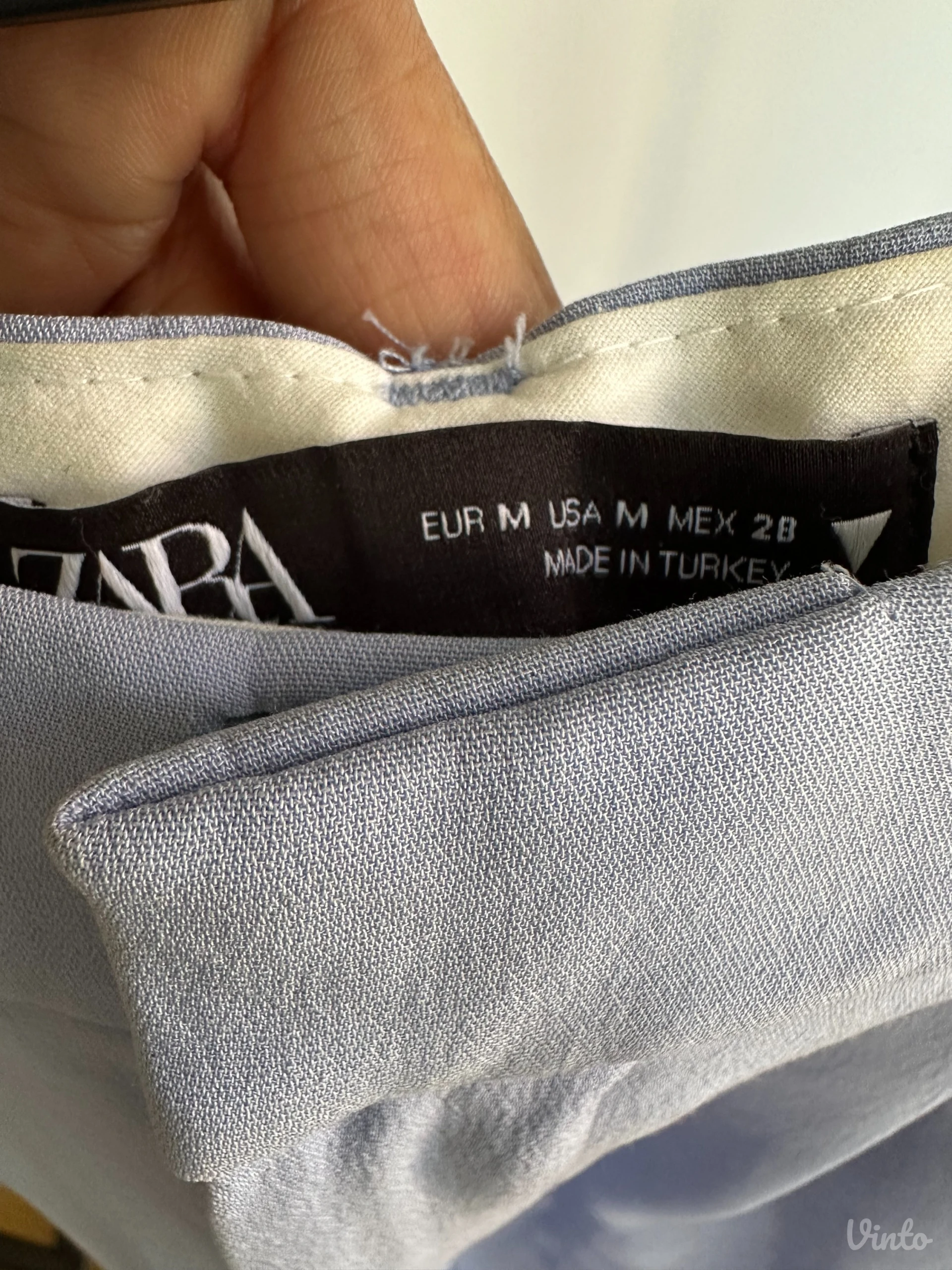 Zara Šire Pantalone Duboki Struk
