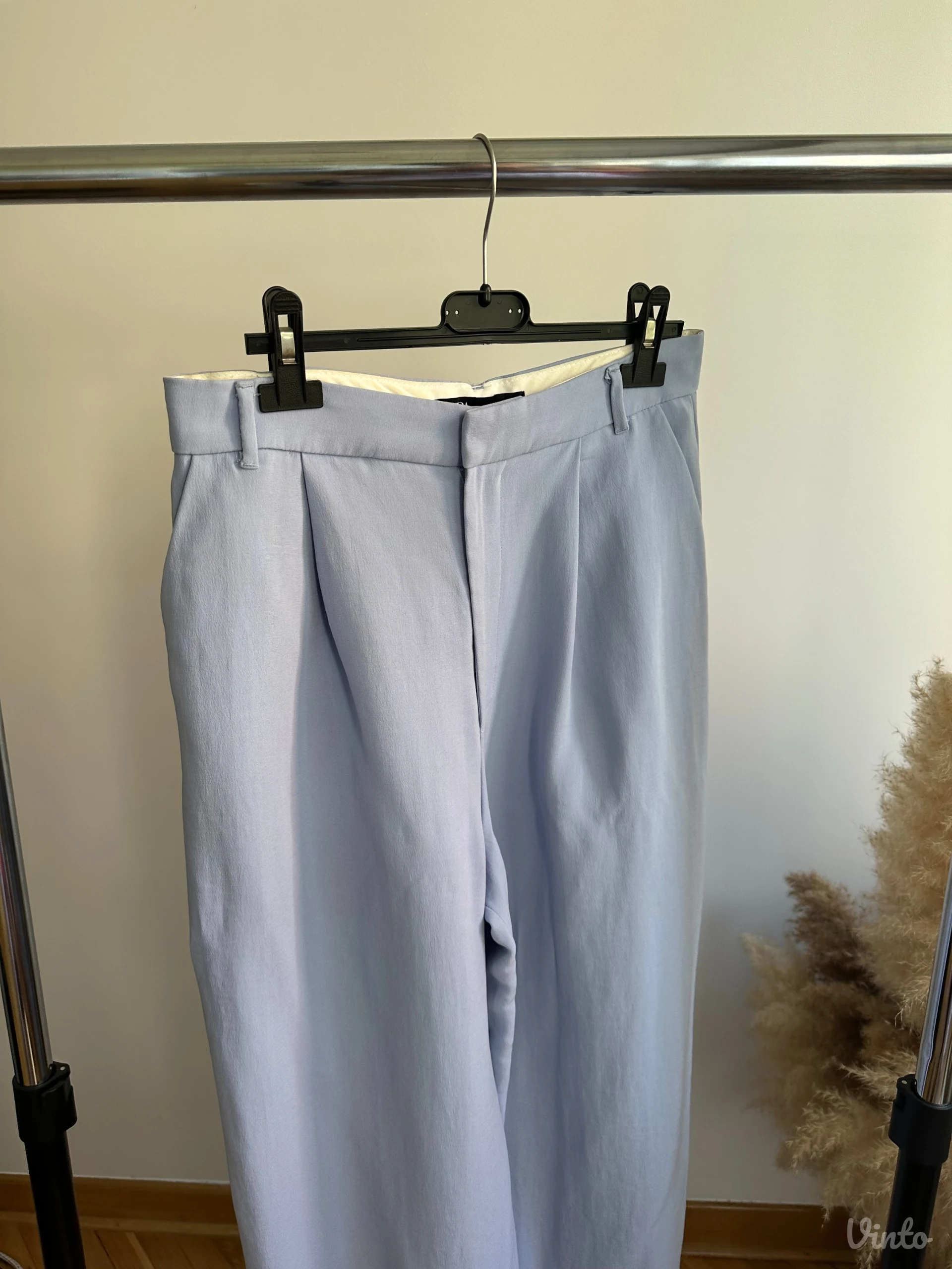 Zara Šire Pantalone Duboki Struk