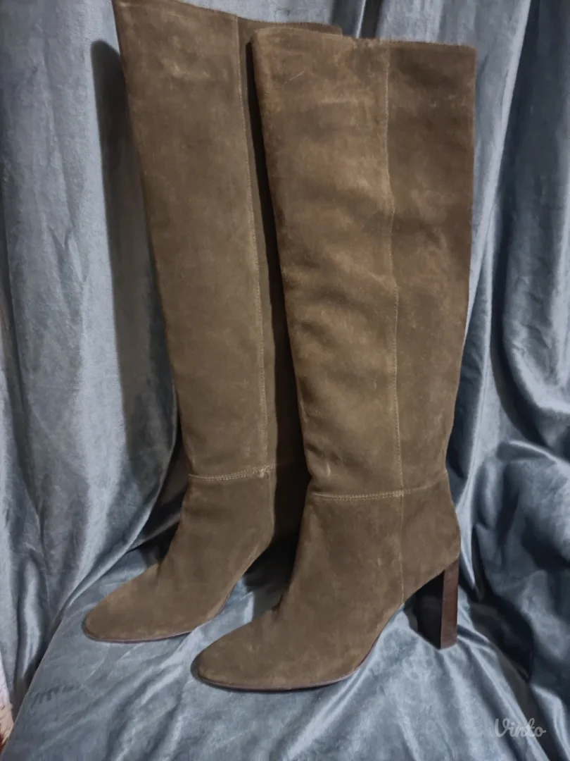 Zara cizme od brusene koze