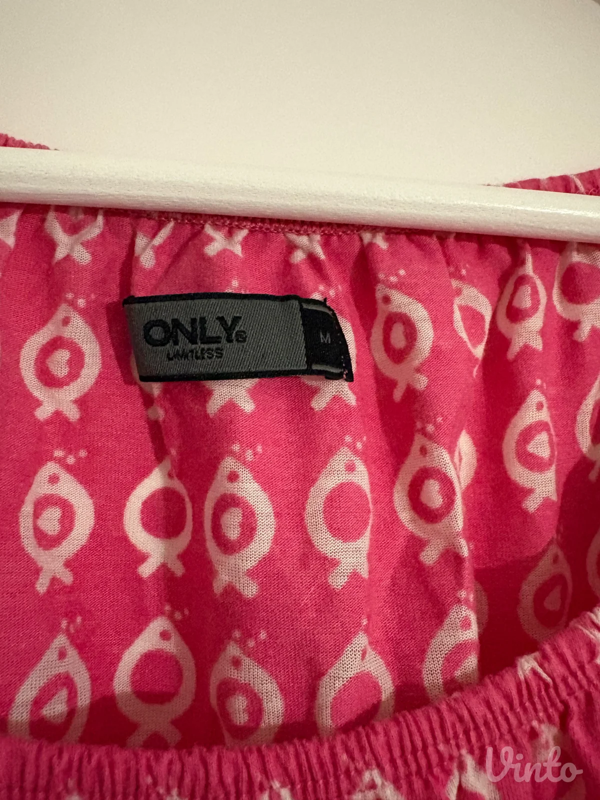 ONLY roze majica sa motivom ribica (M)