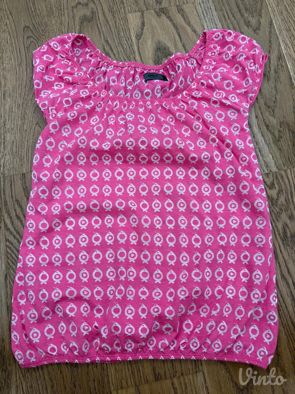 ONLY roze majica sa motivom ribica (M)