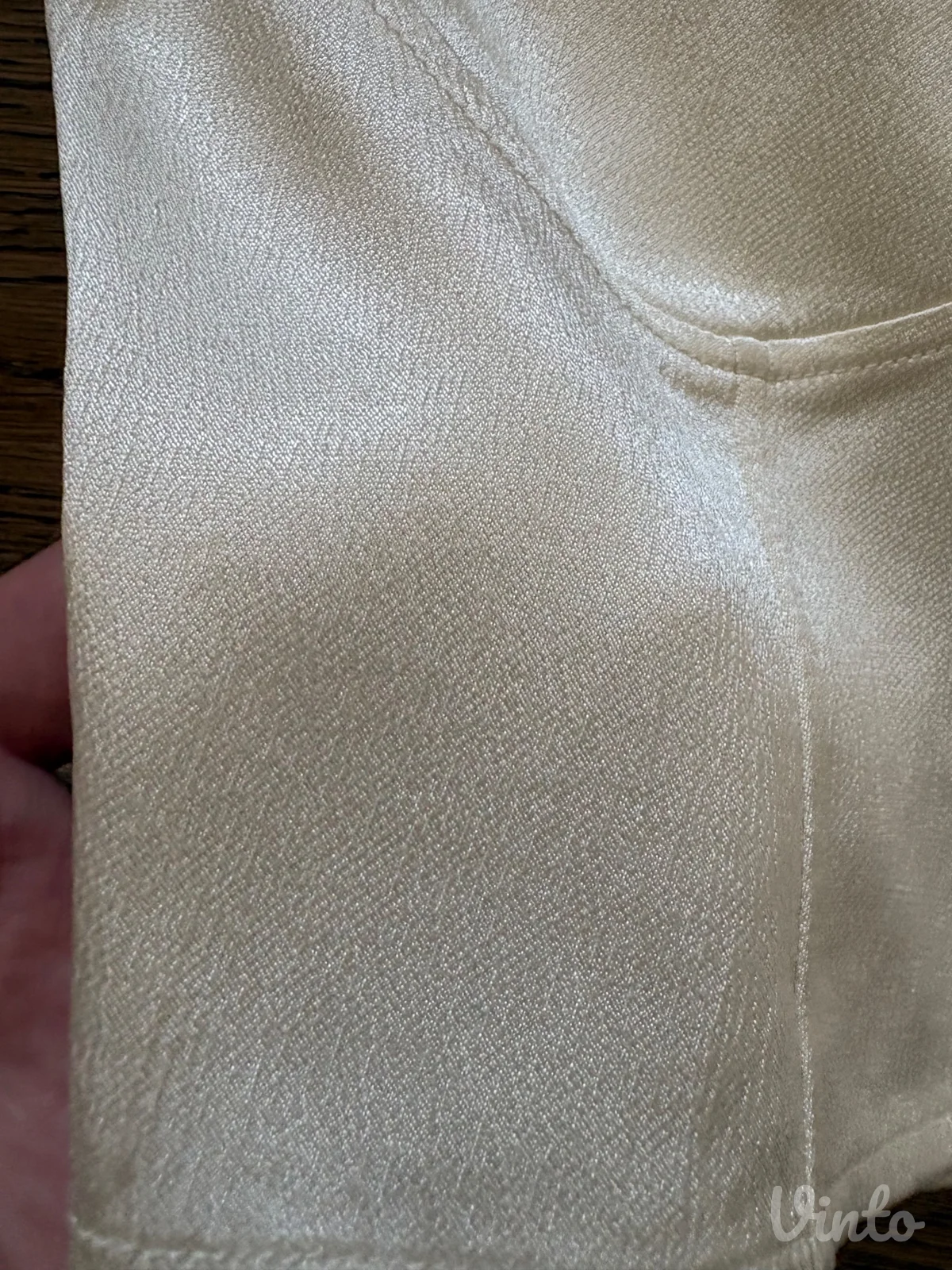 ZARA satenski korset top / majica u boji šampanjca (M)