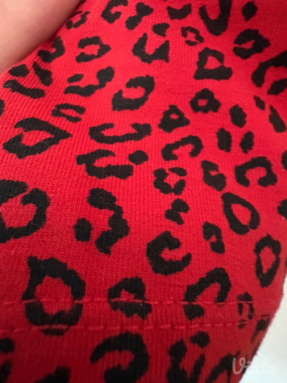 Divided (H&M)crvena leopard mini haljina (veličina 40) – Atraktivna!
