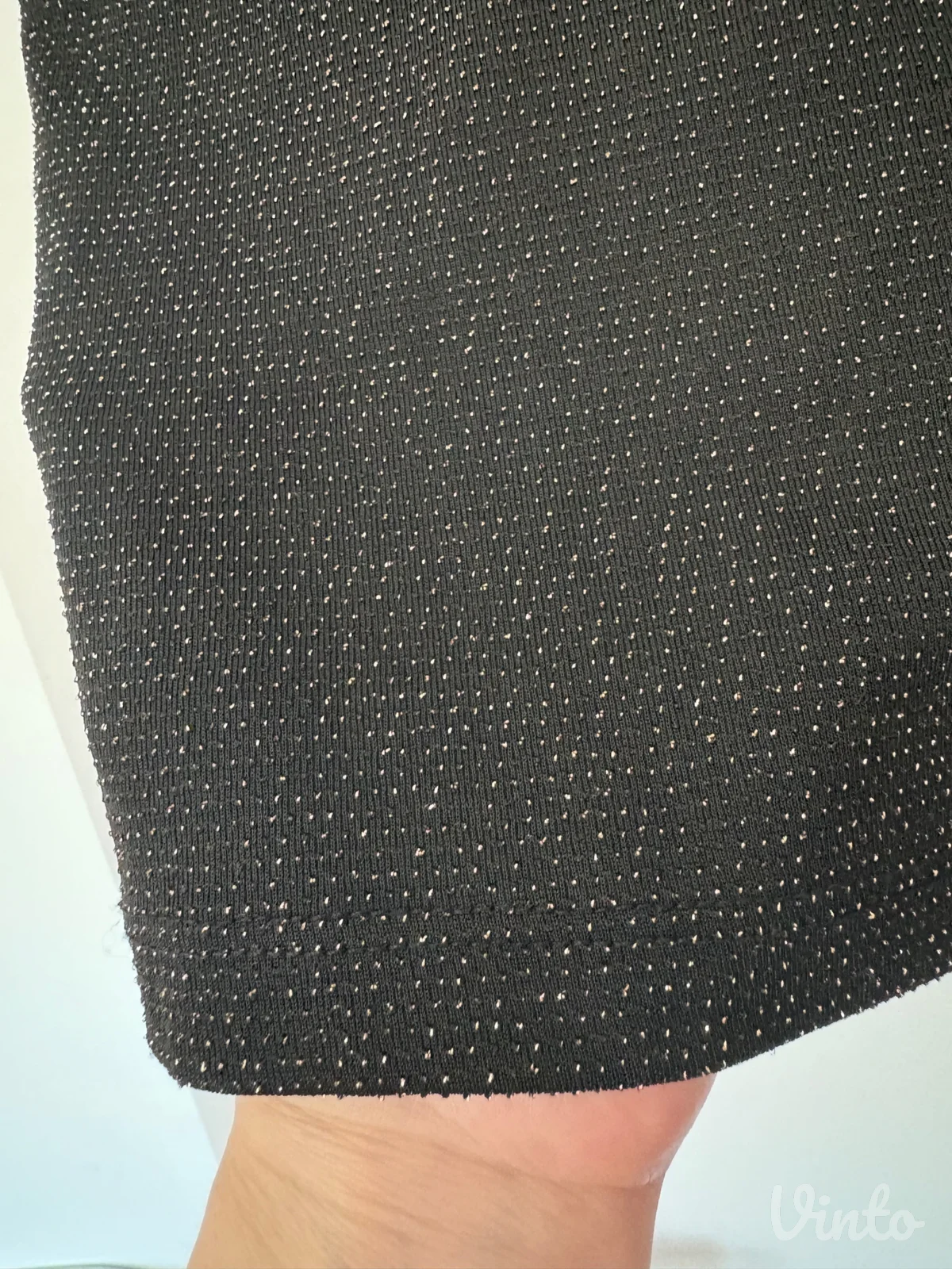 TERRANOVA crna rolka-majica sa diskretnim sjajem (XL)