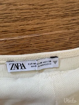 ZARA satenski korset top / majica u boji šampanjca (M)