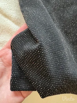 TERRANOVA crna rolka-majica sa diskretnim sjajem (XL)