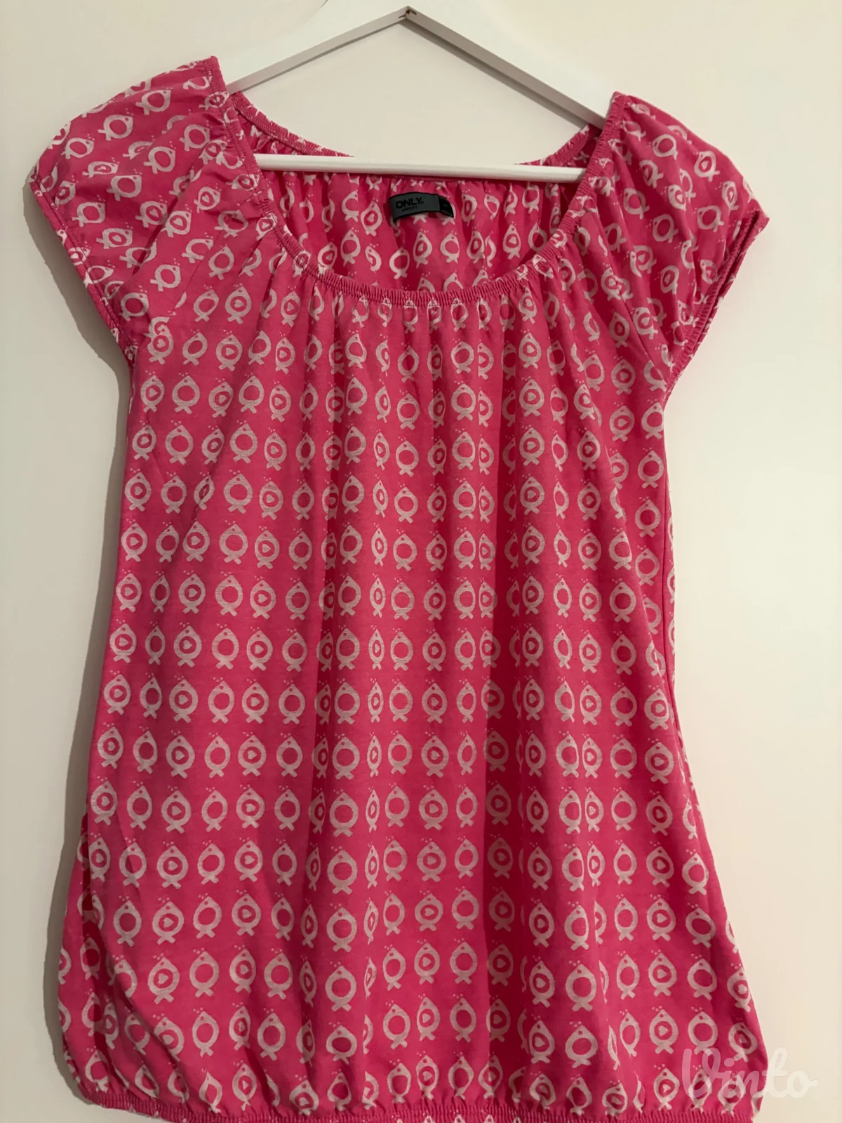 ONLY roze majica sa motivom ribica (M)