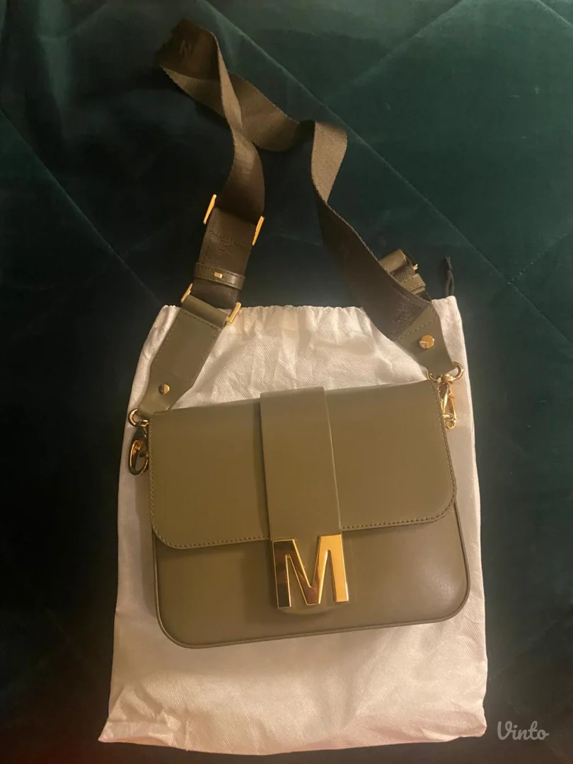 Mona kožna torba - maslinastozelena - nova bez etikete