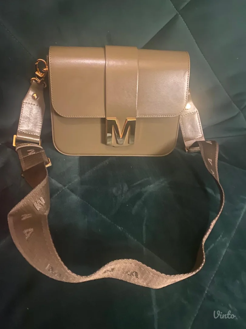 Mona kožna torba - maslinastozelena - nova bez etikete