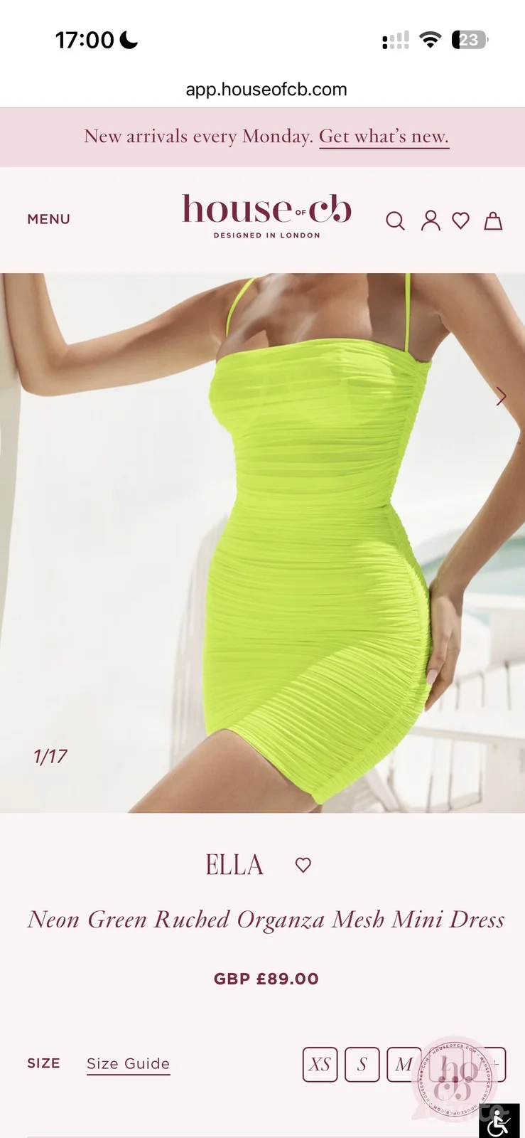 Neon Green Mini House of cb haljina