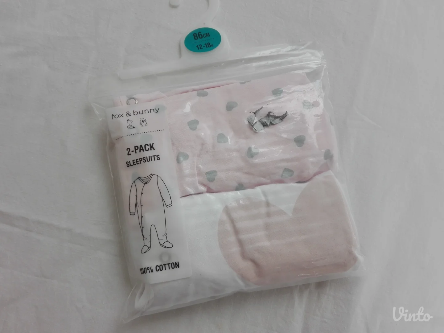 Sinsay 100% pamuk zeke sa stopama za bebe NOVO