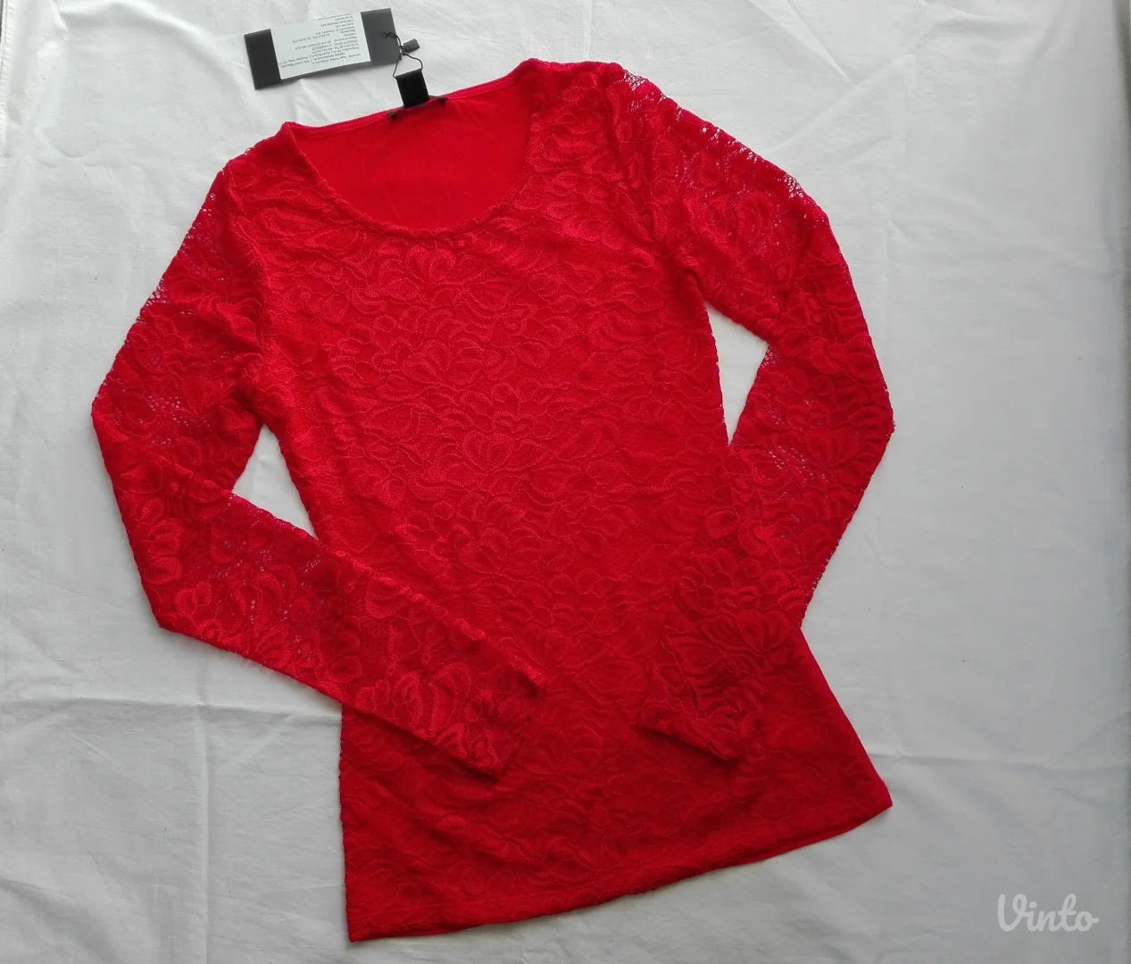 Amisu čipkana bluza NOVO