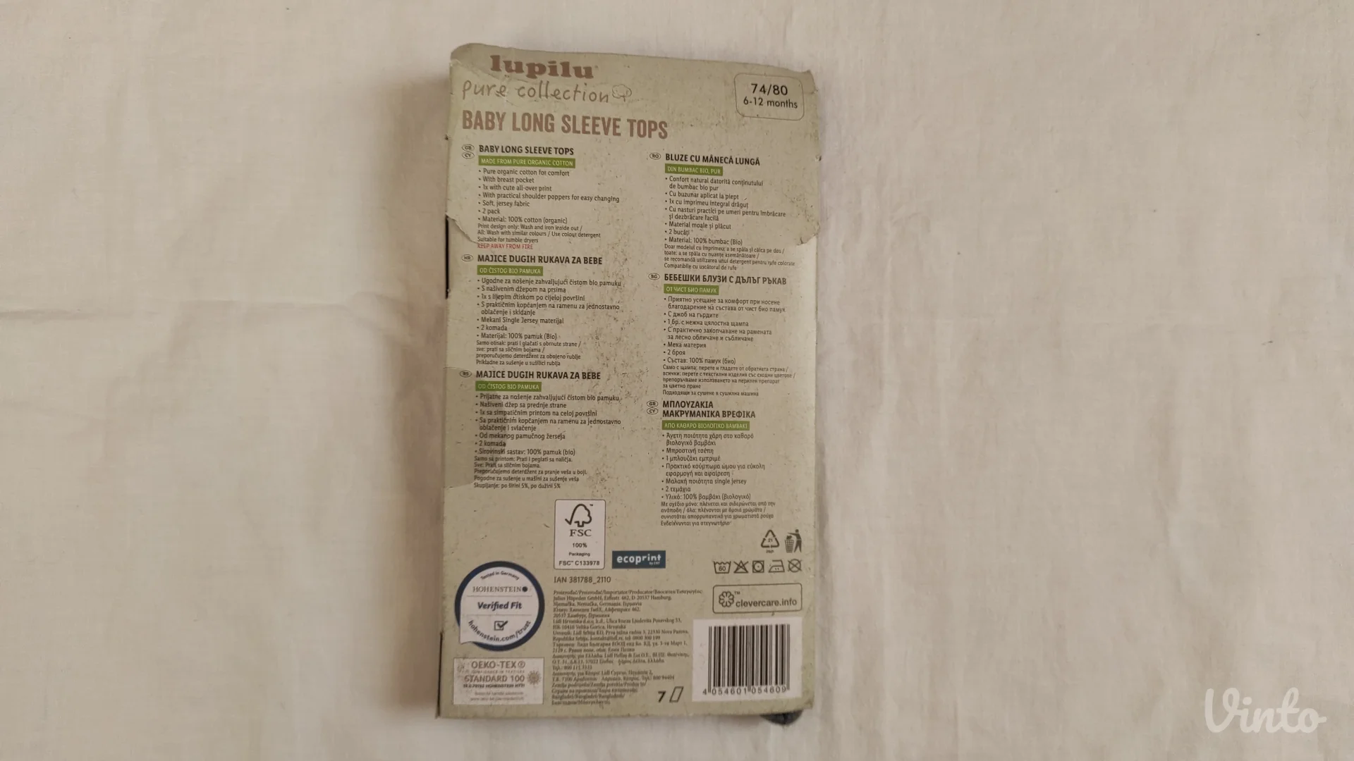 Lupilu bluze za bebe bio pamuk NOVO sa etiketom