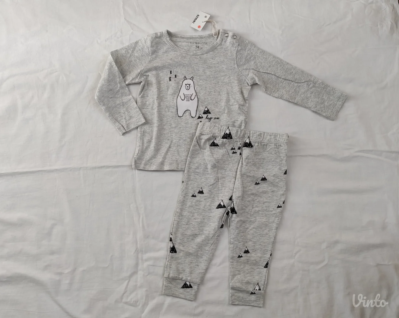 Fox and bunny 100% pamuk pidzama NOVO