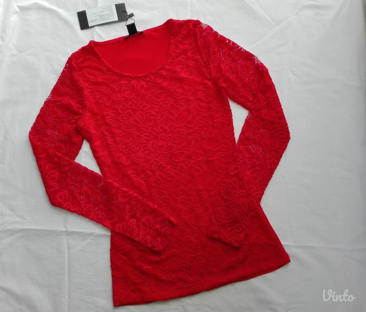 Amisu čipkana bluza NOVO