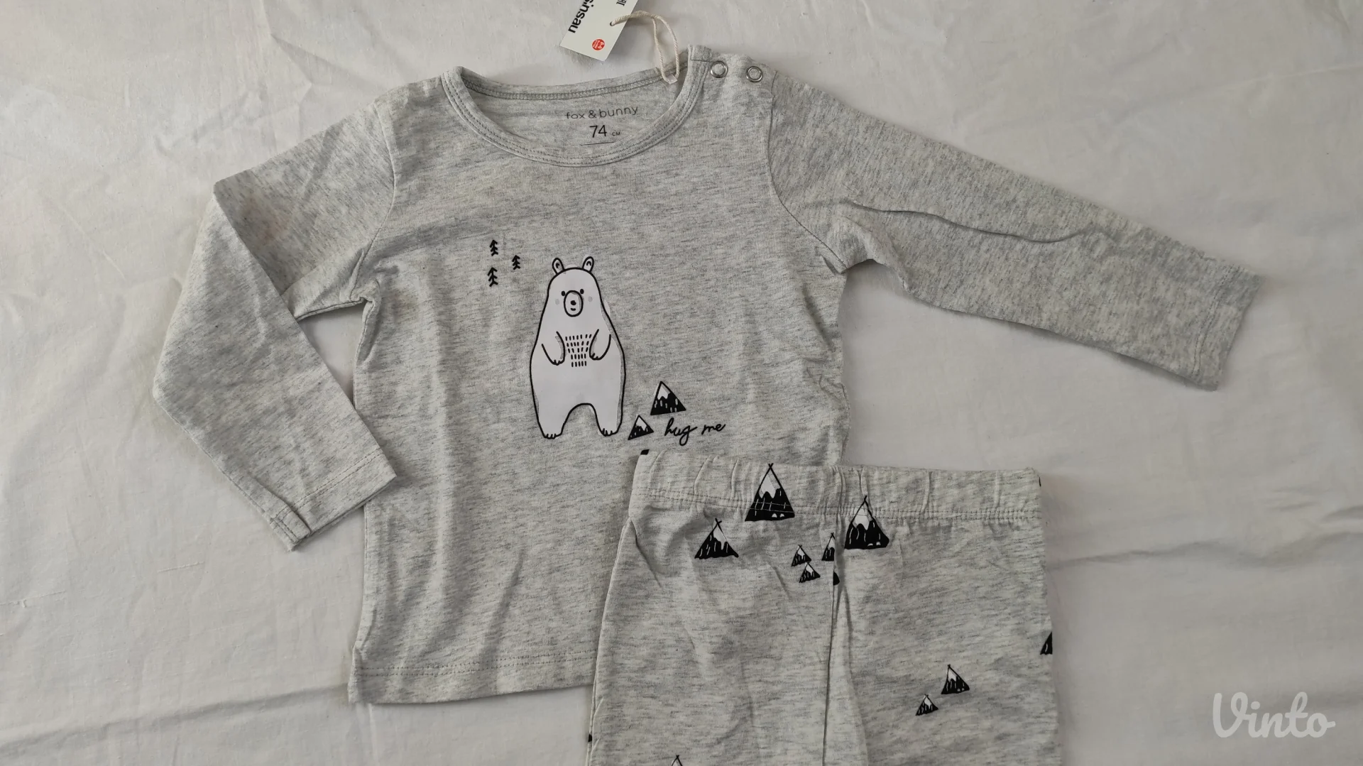 Fox and bunny 100% pamuk pidzama NOVO