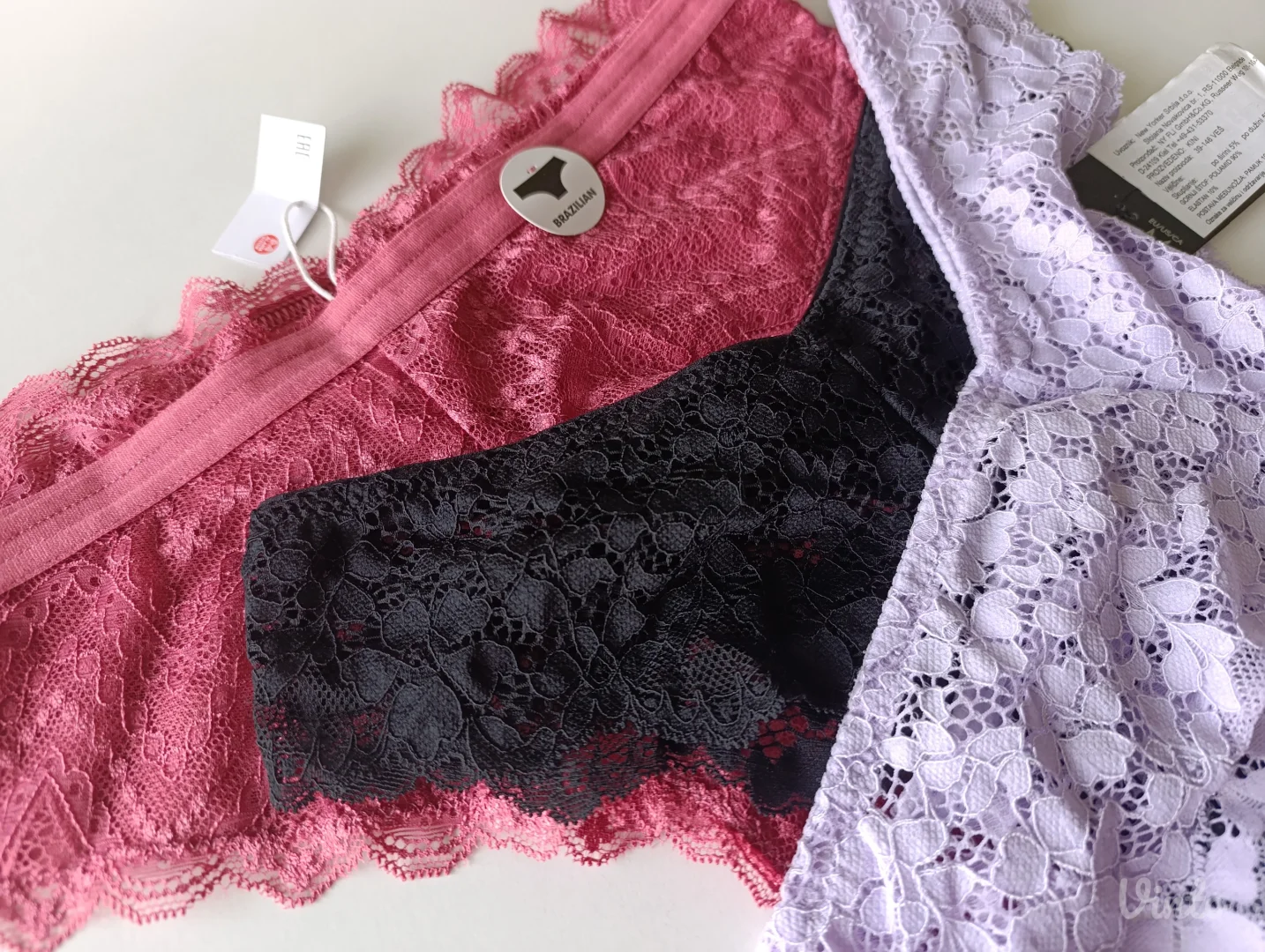 Tri para sexy čipkanih gaćica NOVO sa etiketama