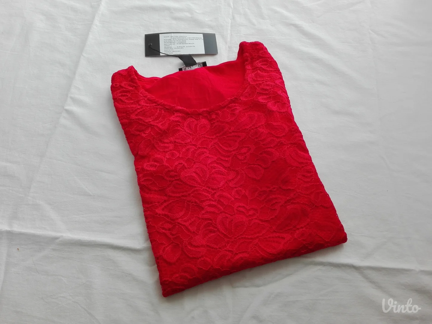 Amisu čipkana bluza NOVO