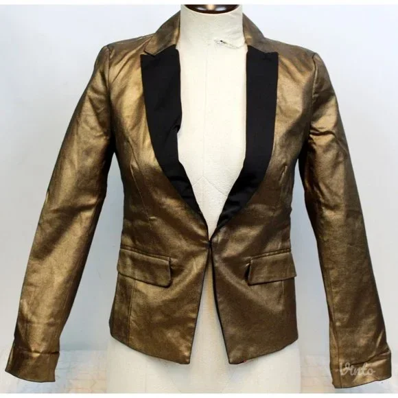 Zara kratki zlatni sako