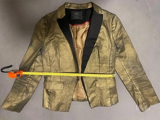 Zara kratki zlatni sako