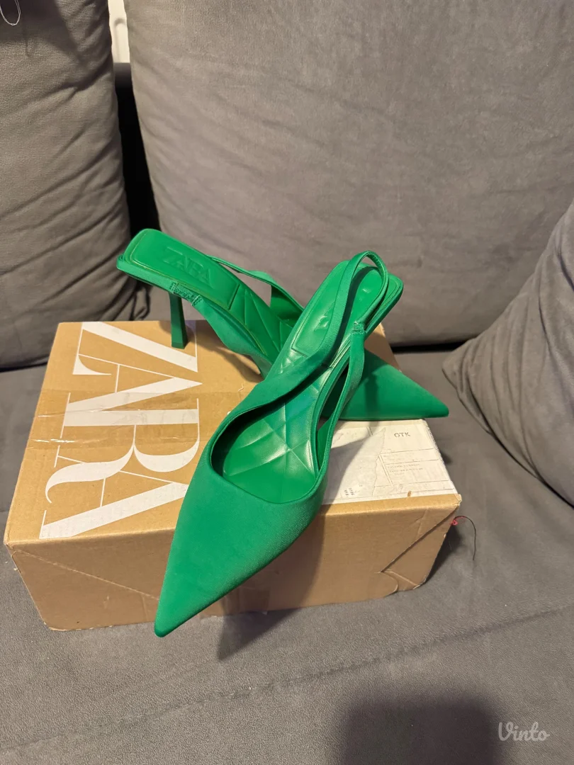 Zara štikle zelene 40