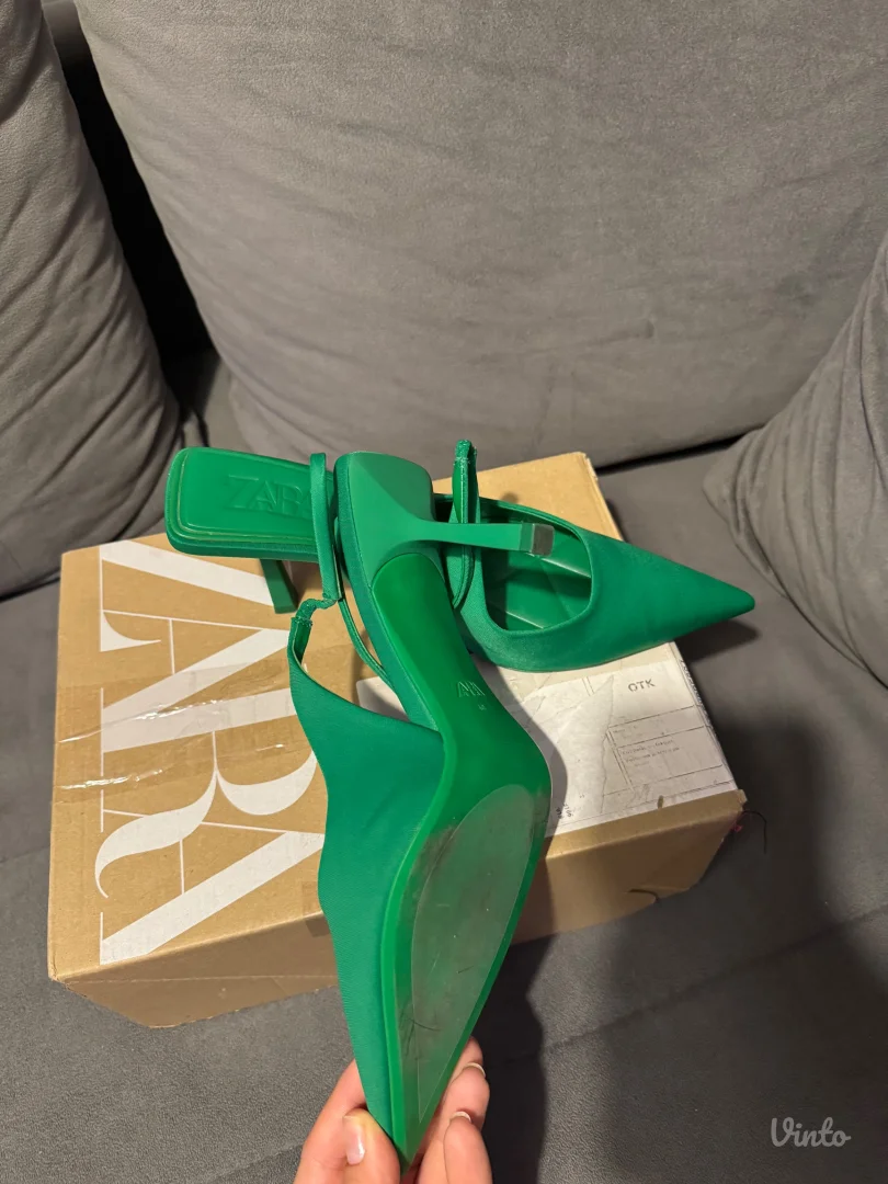 Zara štikle zelene 40