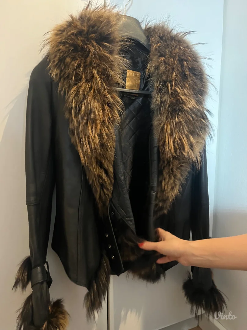 Kozna jakna sa prirodnim krznom