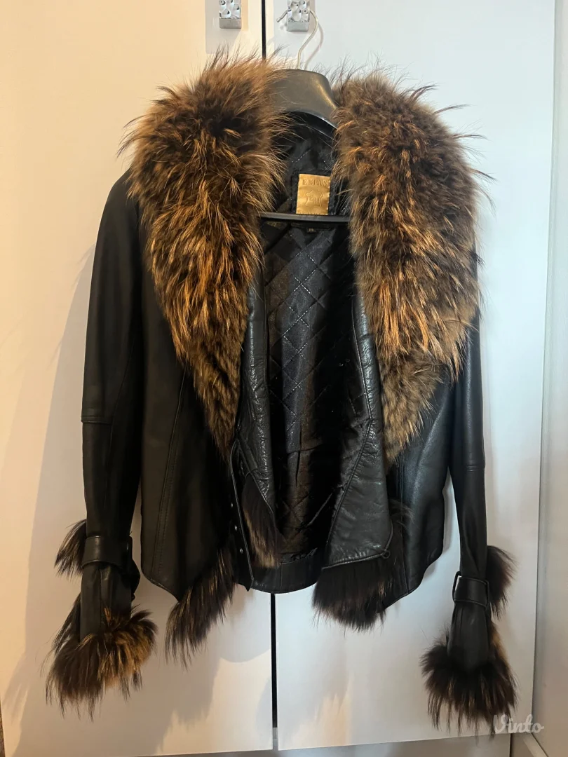 Kozna jakna sa prirodnim krznom